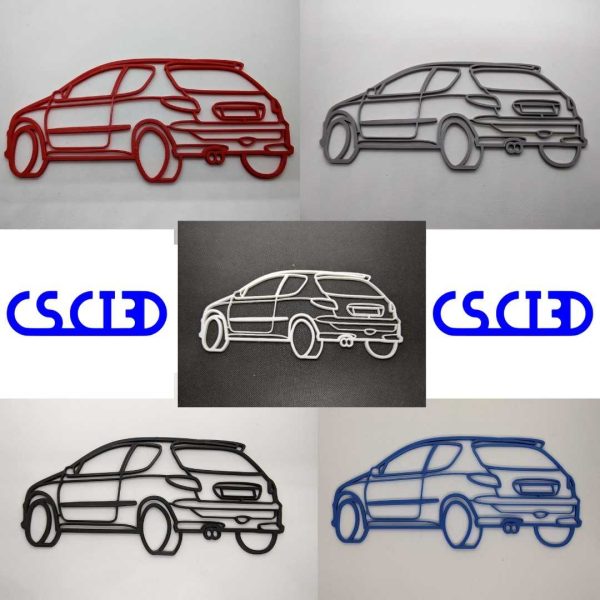 Décoration murale 206 RC multi couleurs en PLA