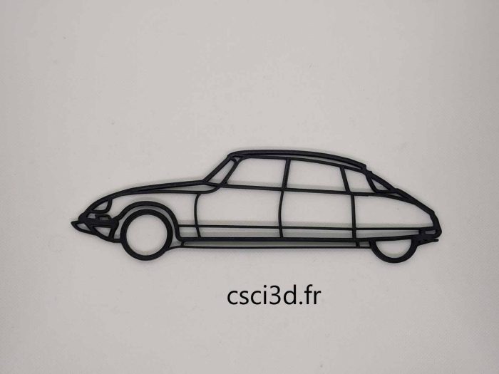 Décoration murale d'une Citroën DS 21 Pallas