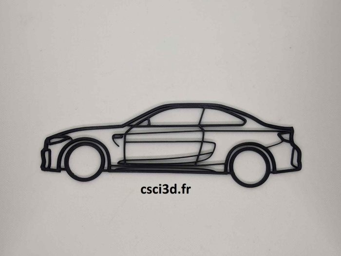 Décoration murale intérieure d'une BMW M2 F87 de profil