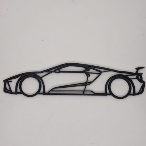 Décoration murale représentant le profil d'une Ford GT 2017